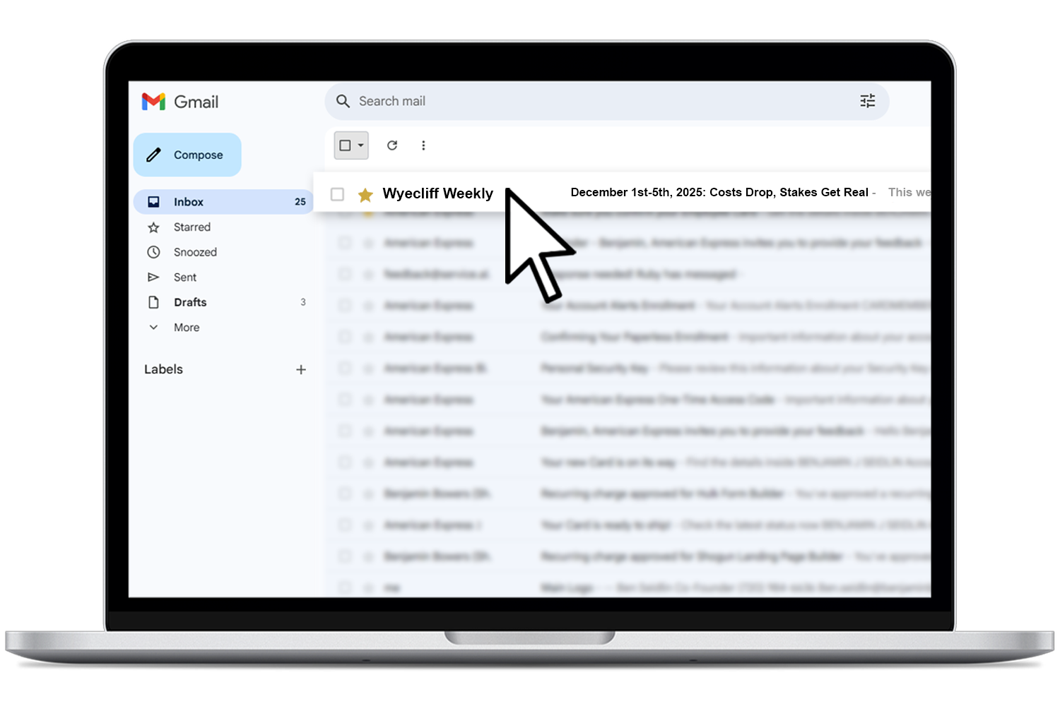 Preview of Wyecliff Weekly email newsletter in an inbox